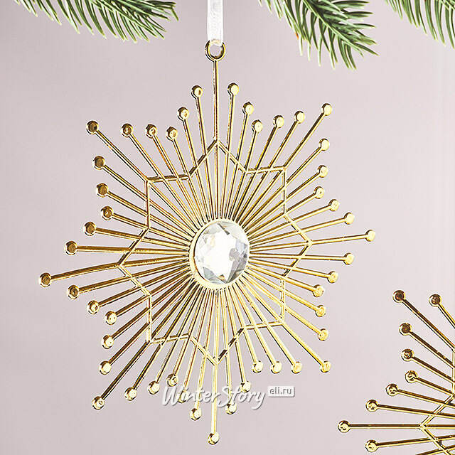 Набор елочных игрушек Снежинки Plaskett 15 см, 2 шт Winter Deco