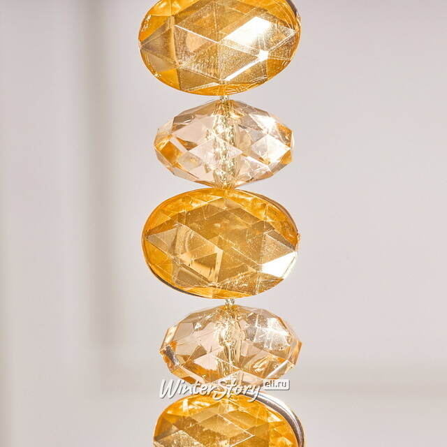 Елочная подвеска Crystal Tear 20 см янтарная, 2 шт Winter Deco