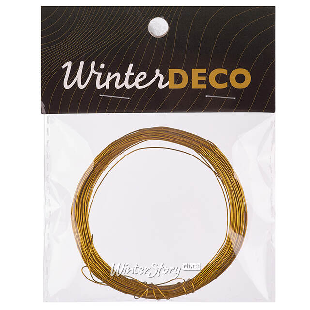 Проволока для декорирования Glitz золотая Winter Deco