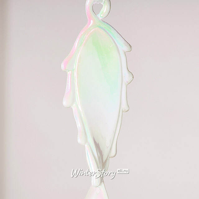 Набор елочных игрушек Сосульки Rainbow Glow 25 см белые, 3 шт Winter Deco