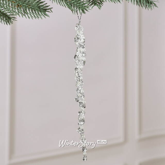 Елочное украшение Сосулька Вентура 20 см Winter Deco
