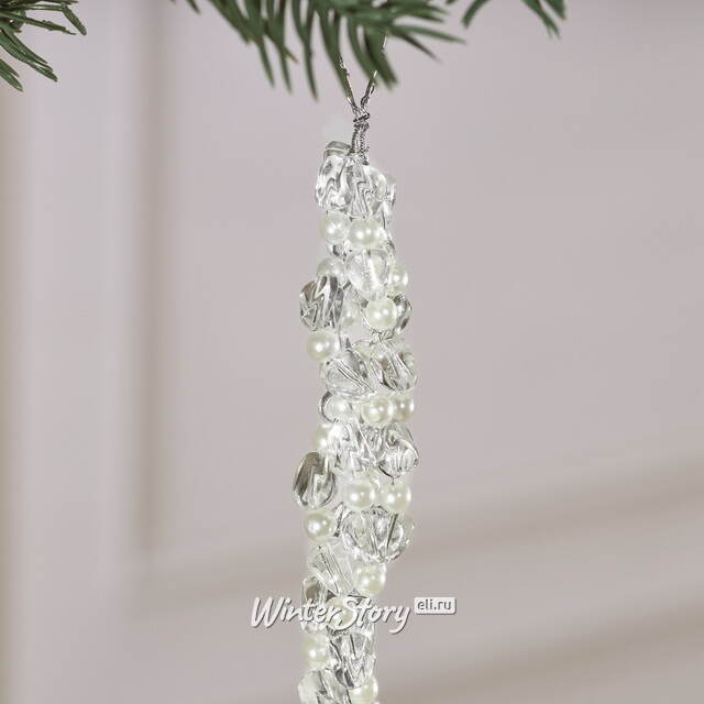 Елочное украшение Сосулька Вентура 20 см Winter Deco