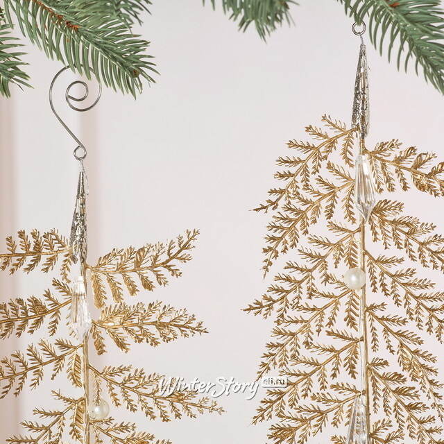 Елочное украшение Листья Brandonne 31 см, 3 шт Winter Deco