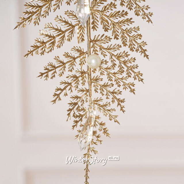 Елочное украшение Листья Brandonne 31 см, 3 шт Winter Deco