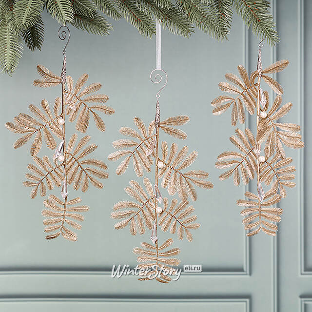Набор елочных украшений Веточки - Вьерзон 27 см, 3 шт Winter Deco