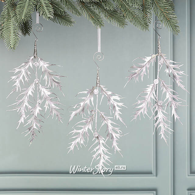 Набор елочных украшений Веточки - Knutange 33 см, 3 шт Winter Deco