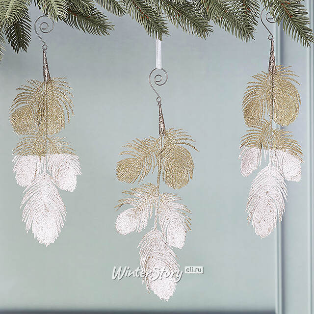 Набор елочных украшений Веточки - Sallanche 25 см, 3 шт Winter Deco