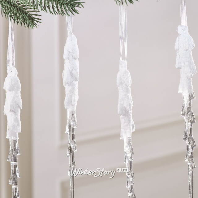 Набор елочных игрушек Сосульки - Bellarosa 19 см, 4 шт Winter Deco