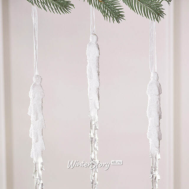 Набор елочных игрушек Сосульки - Lascaban 29 см, 4 шт Winter Deco