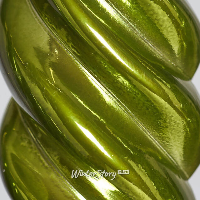 Елочные игрушки Сосульки Frosted Twist 11 см зеленый, 4 шт, пластик Winter Deco