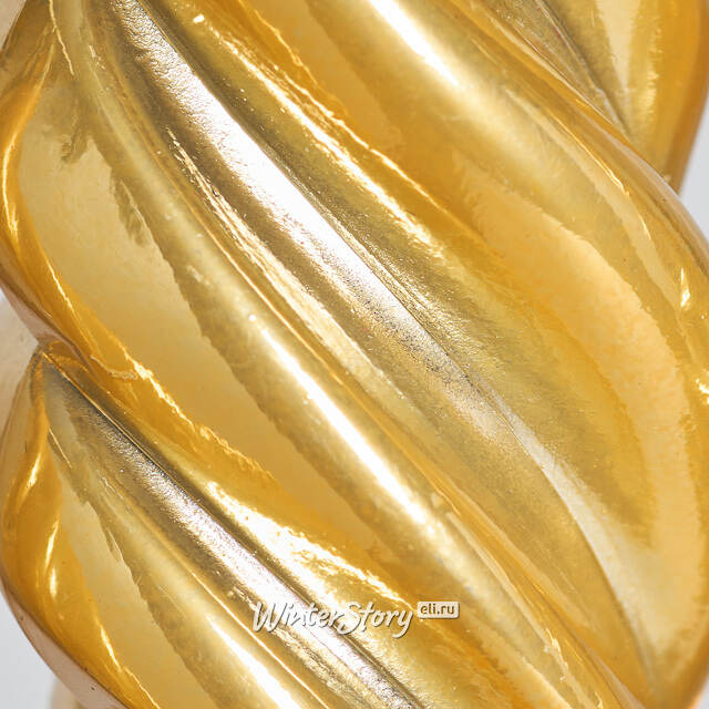 Елочные игрушки Сосульки Frosted Twist 11 см золотой, 4 шт, пластик Winter Deco