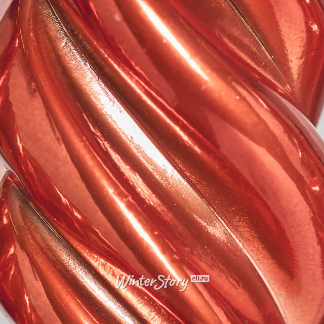 Елочные игрушки Сосульки Frosted Twist 11 см терракотовый, 4 шт, пластик Winter Deco