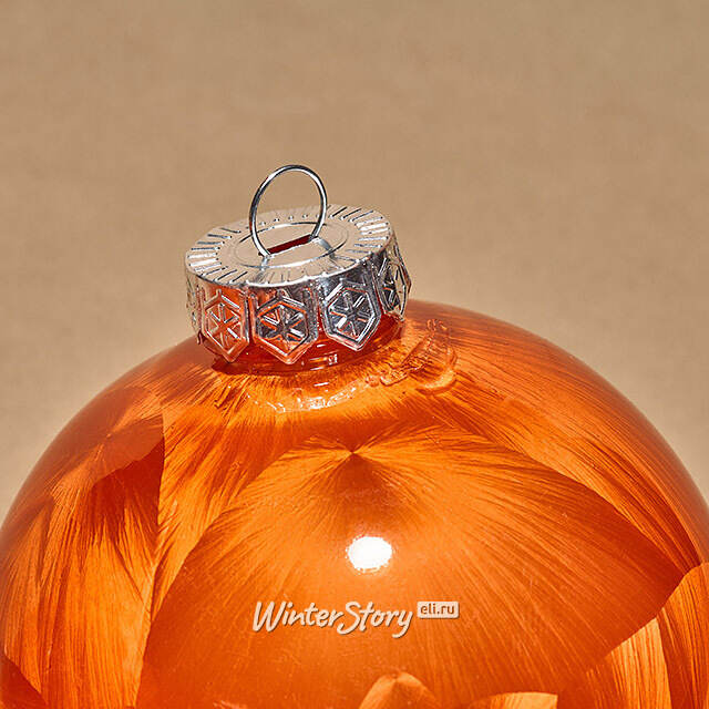 Елочные ПЭТ шары Albertine - Flaming Sky 10 см, 4 шт Winter Deco