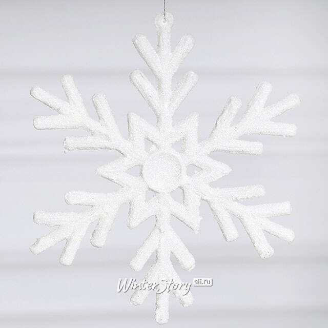 Елочная игрушка Снежинка - Леванто 15 см, 4 шт Winter Deco