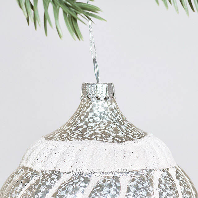 Пластиковые шары Луковки Pearl Ramona 10 см, 2 шт Winter Deco