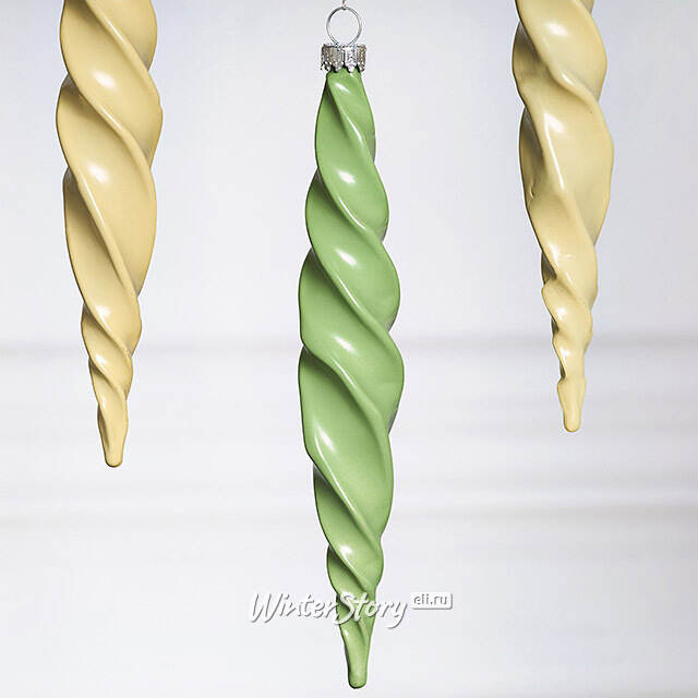 Елочные игрушки Сосульки - Monte Porzio 17 см, 4 шт, пластик Winter Deco