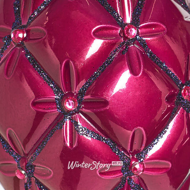 Елочные игрушки Сосульки Sarentino - Розовый Вечер 15 см, 3 шт, пластик Winter Deco