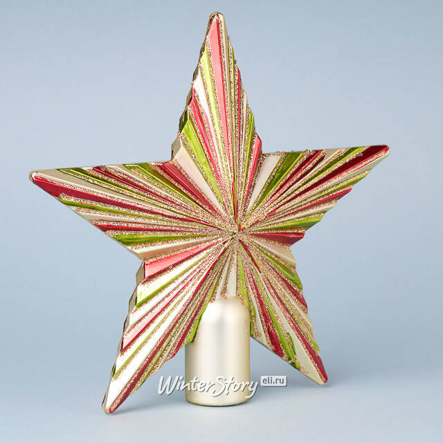 Звезда на елку Армандо 22 см разноцветная Winter Deco