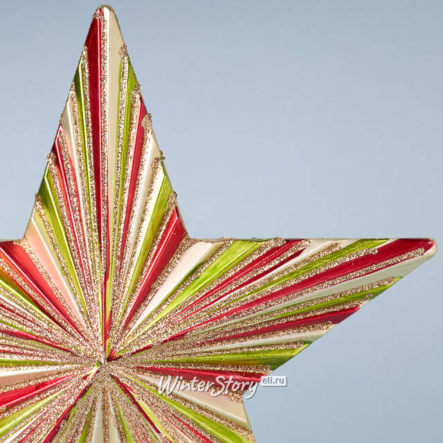 Звезда на елку Армандо 22 см разноцветная Winter Deco