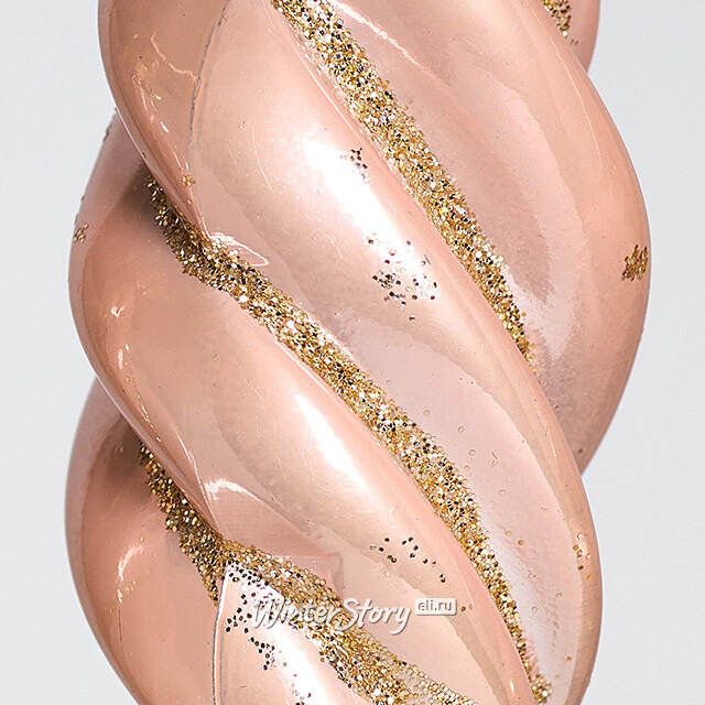 Елочные игрушки Сосульки - Feroleto Antico 11 см розовый, 6 шт, пластик Winter Deco