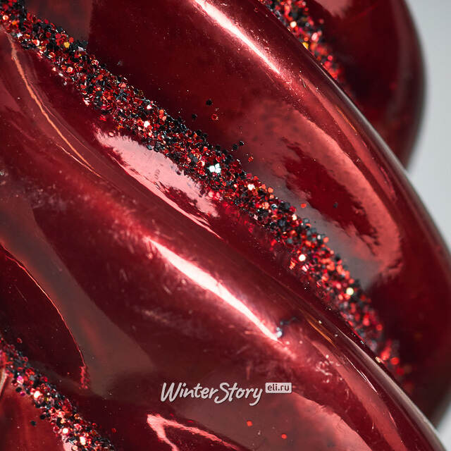 Елочные игрушки Сосульки - Feroleto Antico 11 см бордовый, 6 шт, пластик Winter Deco