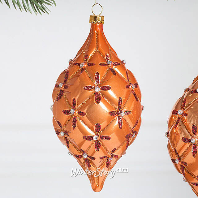 Елочные игрушки Сосульки - Terento 15 см миндальный, 2 шт, пластик Winter Deco