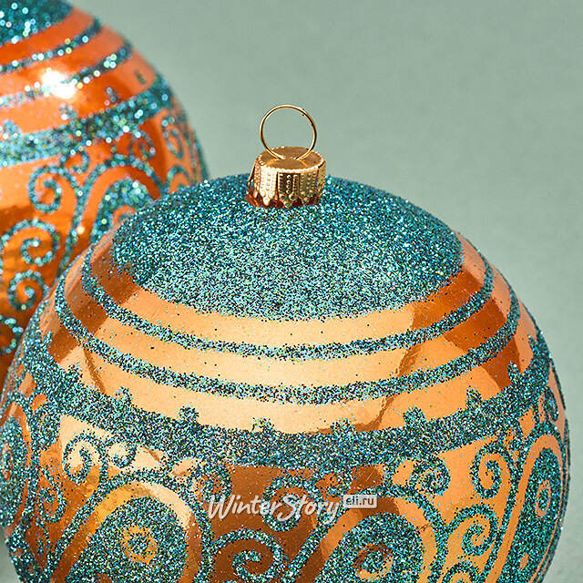 Елочные шары Faleron - Galatone 10 см, 4 шт, пластик Winter Deco