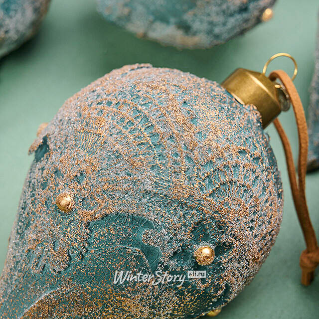 Елочные шары Tesori Antichi 8-12 см, 12 шт, подарочная коробка, стекло Winter Deco