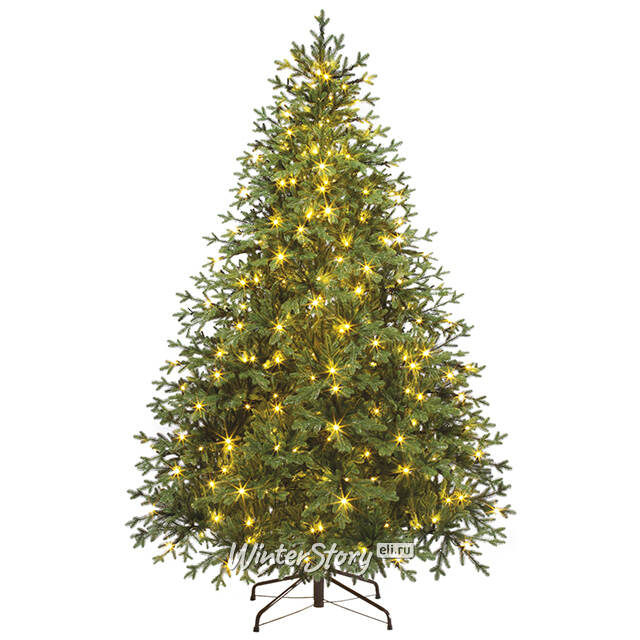 Искусственная елка с лампочками Августа 185 см, ЛИТАЯ 100% Winter Deco
