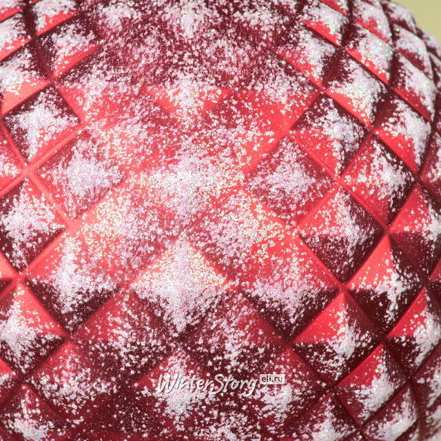 Елочный шар Lysandrea 15 см красный, пластик Winter Deco