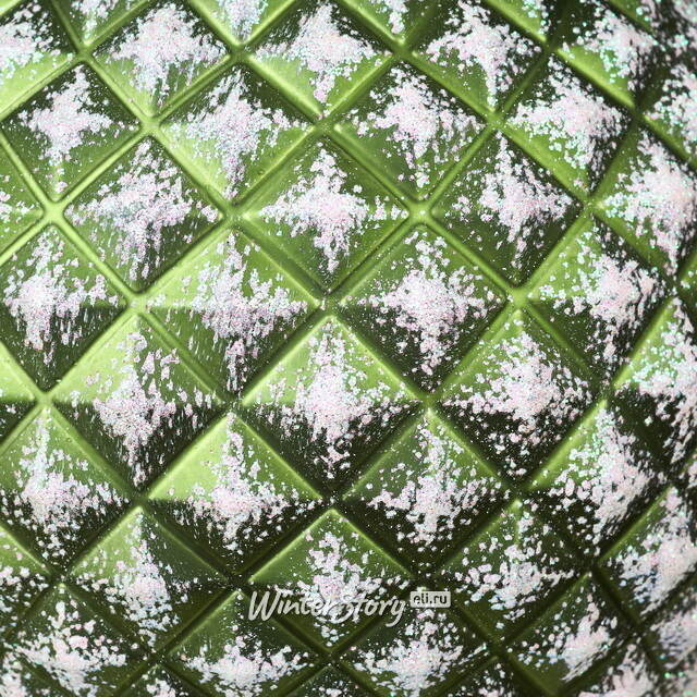 Елочный шар Lysandrea 15 см зеленый, пластик Winter Deco