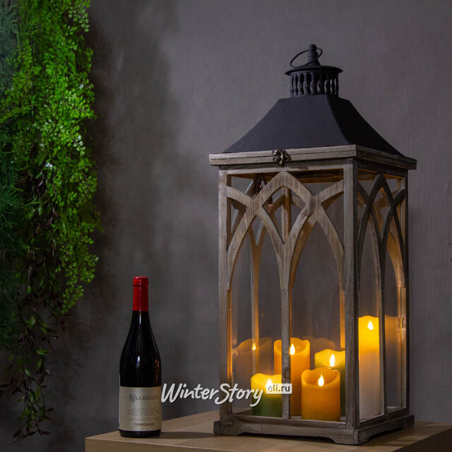 Деревянный подсвечник фонарь Империо 72 см Edelman