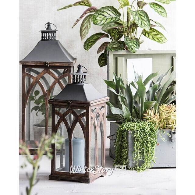 Деревянный подсвечник фонарь Империо 72 см Edelman