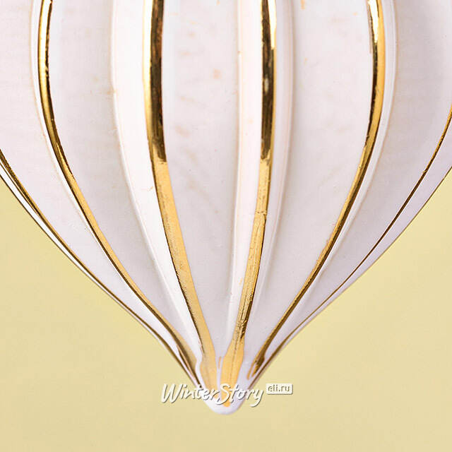 Елочные игрушки Glacerae 12 см золотой, 4 шт, пластик Winter Deco