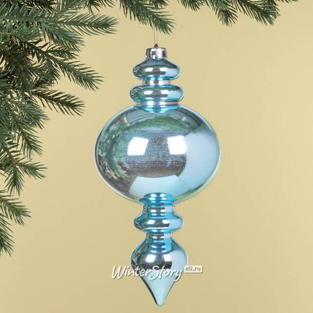 Елочная игрушка Сосулька Allegro 30 см голубая, пластик Winter Deco