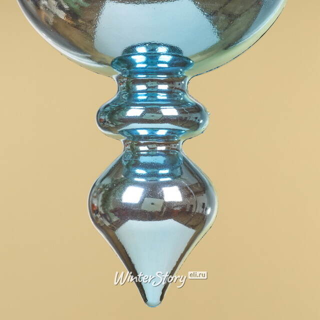 Елочная игрушка Сосулька Allegro 30 см голубая, пластик Winter Deco