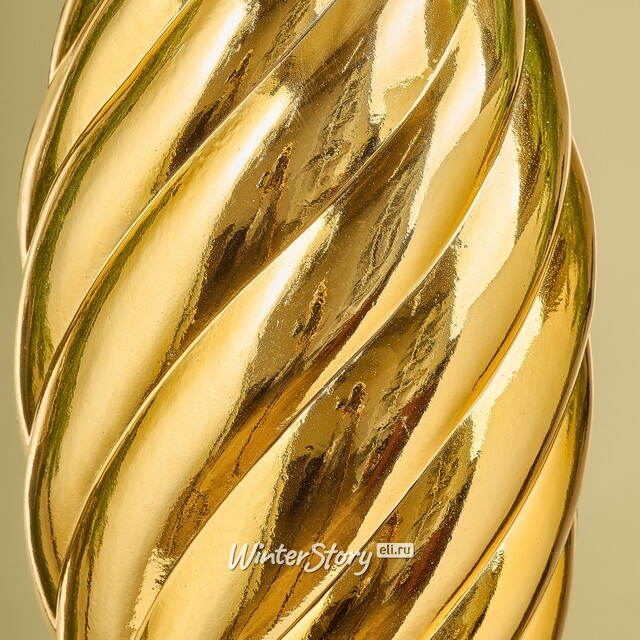 Елочная игрушка Сосулька Twiscel 40 см золотая, пластик Winter Deco