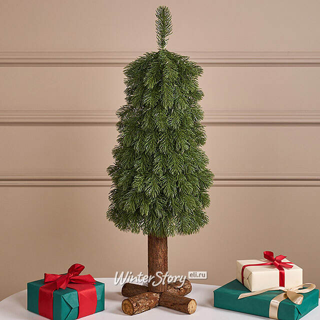 Елка настольная с гирляндой 70 см Дриада,40 теплых белых LED ламп, контроллер, на батарейках, ЛИТАЯ 100% Winter Deco