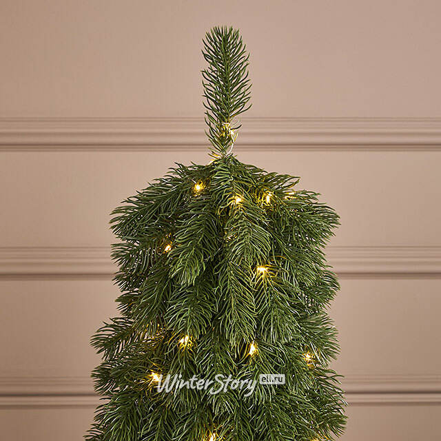 Елка настольная с гирляндой 70 см Дриада,40 теплых белых LED ламп, контроллер, на батарейках, ЛИТАЯ 100% Winter Deco