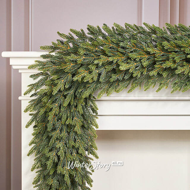 Еловая гирлянда Вербье 270 см, ЛИТАЯ 100% Winter Deco