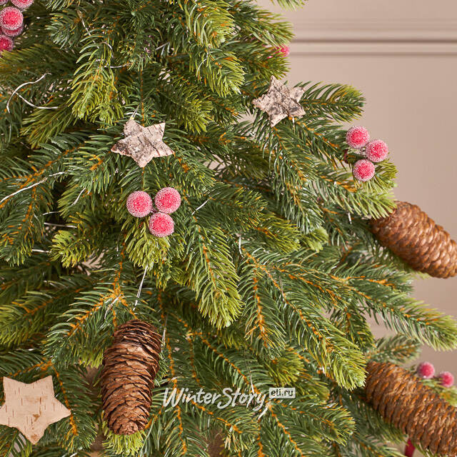 Елка настольная с лампочками 70 см Форест Бьюти, 100 теплых белых LED ламп, контроллер, ЛИТАЯ 100% Winter Deco