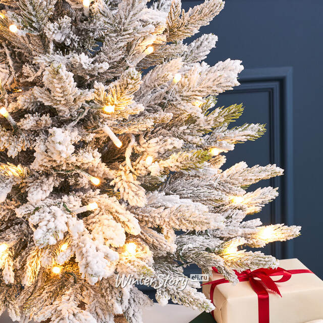 Елка настольная с гирляндой 60 см Вербье, заснеженная, 50 LED ламп, контроллер, ЛИТАЯ 100% Winter Deco