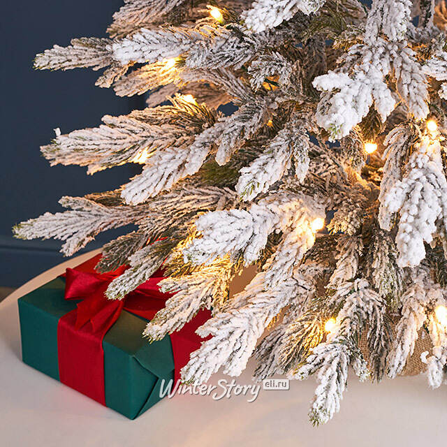 Искусственная елка с гирляндой 90 см Вербье, заснеженная, 70 теплых белых LED ламп, контроллер, ЛИТАЯ 100% Winter Deco