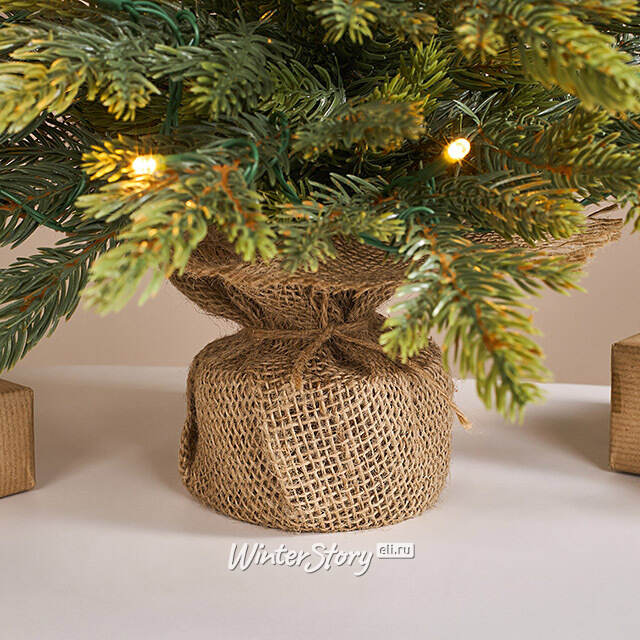 Елка настольная с гирляндой 45 см Вербье, 30 теплых белых LED ламп, контроллер, на батарейках, ЛИТАЯ 100% Winter Deco