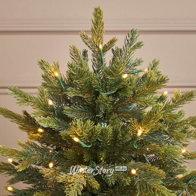 Елка настольная с гирляндой 45 см Вербье, 30 теплых белых LED ламп, контроллер, на батарейках, ЛИТАЯ 100% Winter Deco