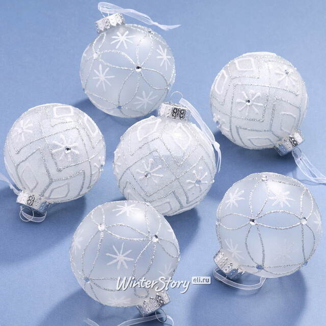Елочные ПЭТ шары Eterna: Tale of the Northwind 8 см, 6 шт Winter Deco