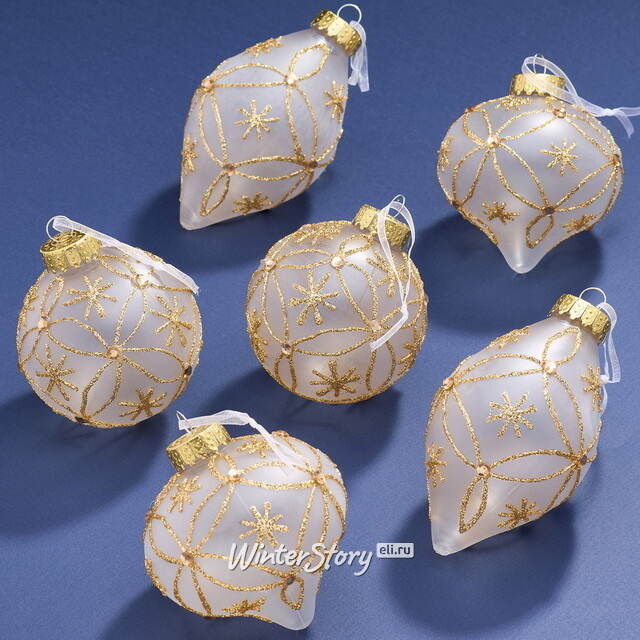 Елочные ПЭТ шары Eterna: Dance of Miralune 8 см, 6 шт Winter Deco