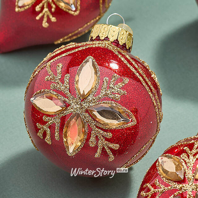 Елочные ПЭТ шары Eterna: Winterglen Tales 8 см, 6 шт Winter Deco