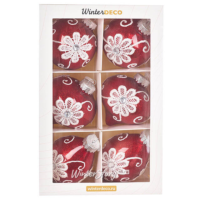 Елочные ПЭТ шары Eterna: Seraphinas Wish 8 см, 6 шт Winter Deco