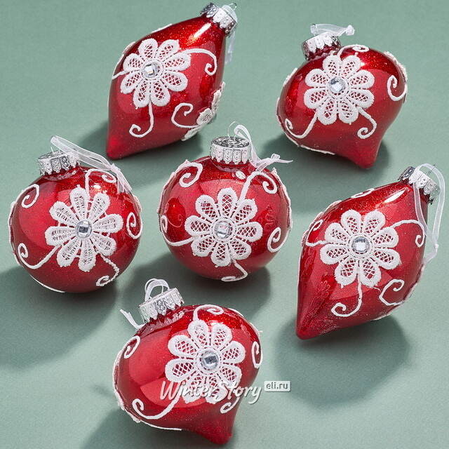 Елочные ПЭТ шары Eterna: Seraphinas Wish 8 см, 6 шт Winter Deco